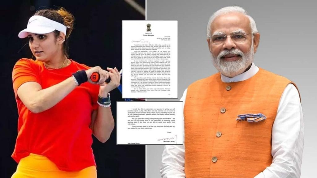 PM Narendra Modi sends heartwarming letter to Sania Mirza after her retirement