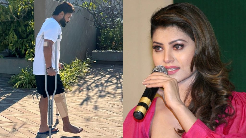 actress Urvashi Rautela tried to ignore Rishabh Pant related question see video
