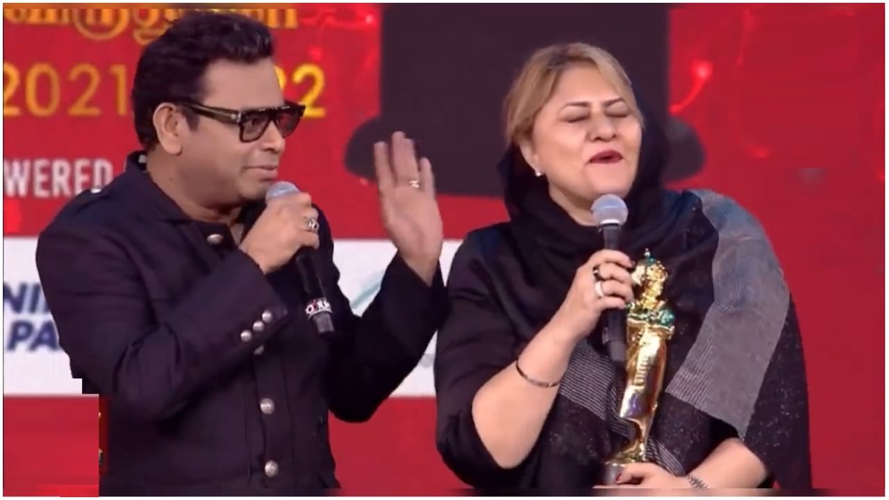 A R Rahman: ‘ಹಿಂದಿಯಲ್ಲಿ ಬೇಡ, ತಮಿಳಿನಲ್ಲಿ ಮಾತಾಡು’: ವೇದಿಕೆಯಲ್ಲಿ ಪತ್ನಿಗೆ ಸೂಚನೆ ನೀಡಿದ ಎ.ಆರ್. ರೆಹಮಾನ್