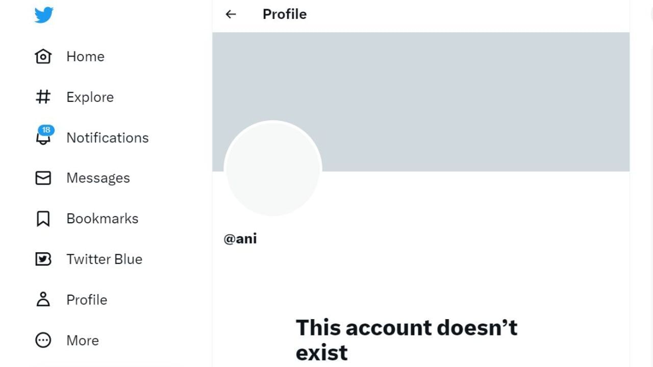 ANI Twitter Block: ಎಎನ್​​​ಐ ಟ್ವಿಟರ್ ಖಾತೆ ಬ್ಲಾಕ್: ಟ್ವಿಟರ್​ ಕೊಟ್ಟ ಕಾರಣ ಹೀಗಿದೆ