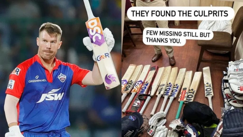 IPL 2023 Stolen bats of Delhi Capitals players found says Warner