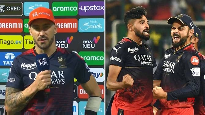 Faf Duplessis: ತನ್ನ ಆಟಗಾರರನ್ನು ಬಿಟ್ಟುಕೊಡದ ಫಾಫ್: ಪಂದ್ಯದ ಬಳಿಕ ಡುಪ್ಲೆಸಿಸ್ ಏನು ಹೇಳಿದ್ರು ನೋಡಿ