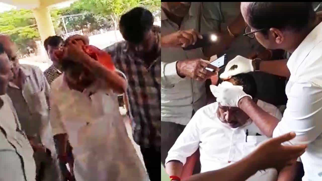 ಡಾ ಜಿ ಪರಮೇಶ್ವರ್ ಮೇಲೆ ಕಿಡಿಗೇಡಿಯಿಂದ ಕಲ್ಲೆಸೆತ; ತಪ್ಪಿತಸ್ಥರನ್ನ ಬಂಧಿಸುವಂತೆ ಕಾರ್ಯಕರ್ತರ ಆಕ್ರೋಶ ಡಾ ಜಿ ಪರಮೇಶ್ವರ್ ಮೇಲೆ ಕಿಡಿಗೇಡಿಯಿಂದ ಕಲ್ಲೆಸೆತ; ತಪ್ಪಿತಸ್ಥರನ್ನ ಬಂಧಿಸುವಂತೆ ಕಾರ್ಯಕರ್ತರ ಆಕ್ರೋಶ