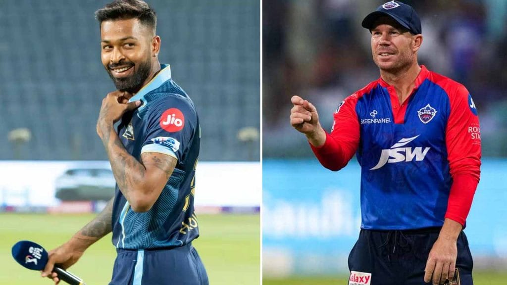 Hardik Pandya and David Warner