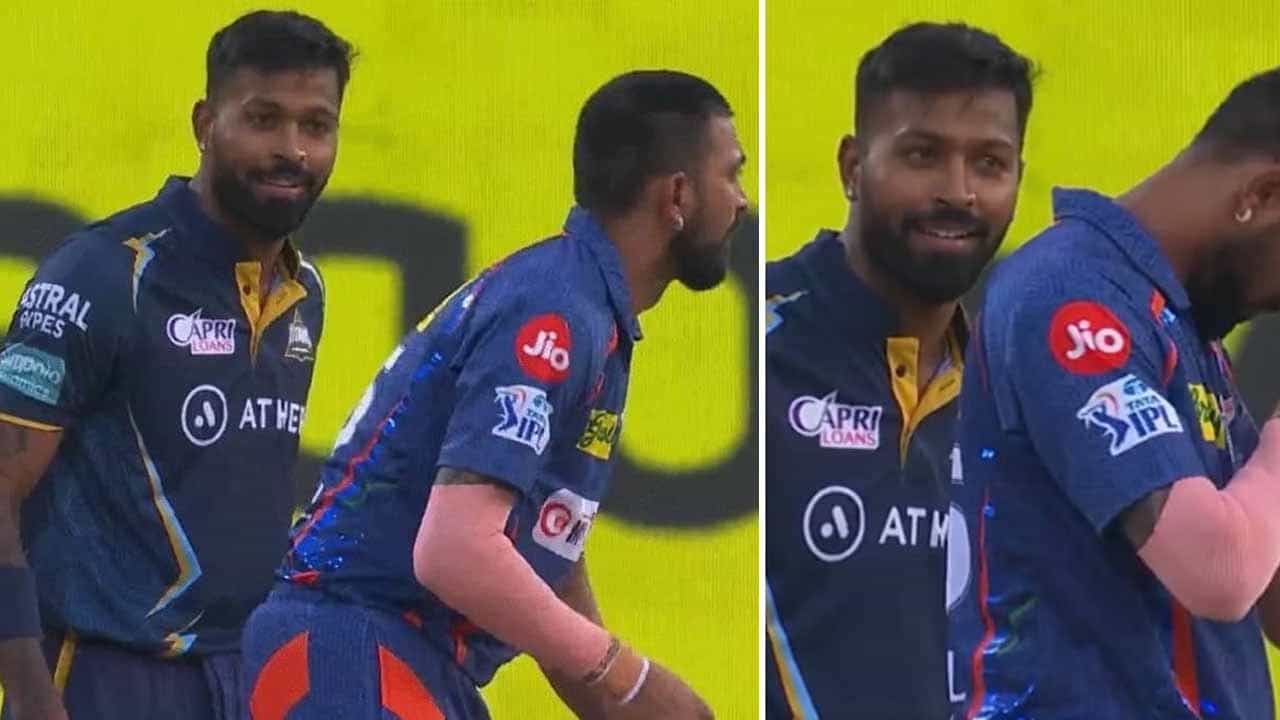 Hardik Pandya: ತಮ್ಮನಿಂದ ಅಣ್ಣನಿಗೆ ಸ್ಲೆಡ್ಜ್: ಕ್ರುನಾಲ್ ಪಾಂಡ್ಯ ಕ್ರೀಸ್​ಗೆ ಬಂದಾಗ ಜಿಟಿ ನಾಯಕ ಹಾರ್ದಿಕ್ ಏನು ಮಾಡಿದ್ರು ನೋಡಿ