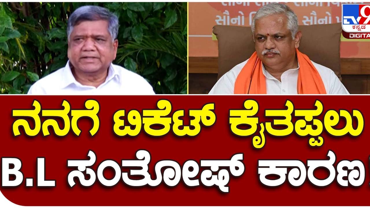 Karnataka Assembly Polls: ನನಗೆ ಟಿಕೆಟ್ ಸಿಗದಿರಲು ಕೇವಲ ಬಿಎಲ್ ಸಂತೋಷ್ ಕಾರಣ: ಜಗದೀಶ್ ಶೆಟ್ಟರ್