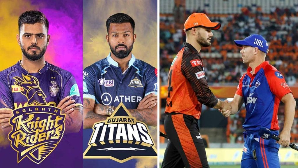 KKR vs GT and DC vs SRH
