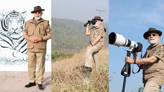 ಸಫಾರಿ ವೇಳೆ ಪ್ರಧಾನಿಗೆ ಕಂಡ ಪ್ರಾಣಿಗಳಾವುವು? ಇಲ್ಲಿವೆ ಫೋಟೋಸ್