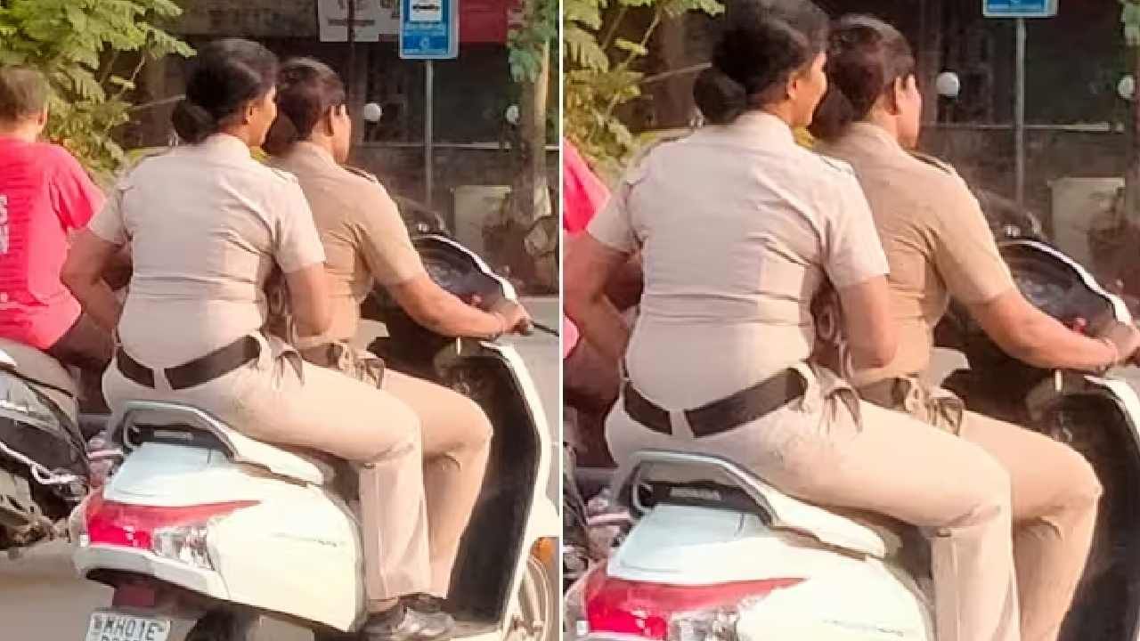 ಹೆಲ್ಮೆಟ್ ಇಲ್ಲದೆ ದ್ವಿಚಕ್ರ ವಾಹನ ಚಲಾಯಿಸುತ್ತಿದ್ದ ಮಹಿಳಾ ಪೊಲೀಸರ ಫೋಟೊ ವೈರಲ್, ಇಲಾಖೆ ಹೇಳಿದ್ದೇನು? ಹೆಲ್ಮೆಟ್ ಇಲ್ಲದೆ ದ್ವಿಚಕ್ರ ವಾಹನ ಚಲಾಯಿಸುತ್ತಿದ್ದ ಮಹಿಳಾ ಪೊಲೀಸರ ಫೋಟೊ ವೈರಲ್, ಇಲಾಖೆ ಹೇಳಿದ್ದೇನು?