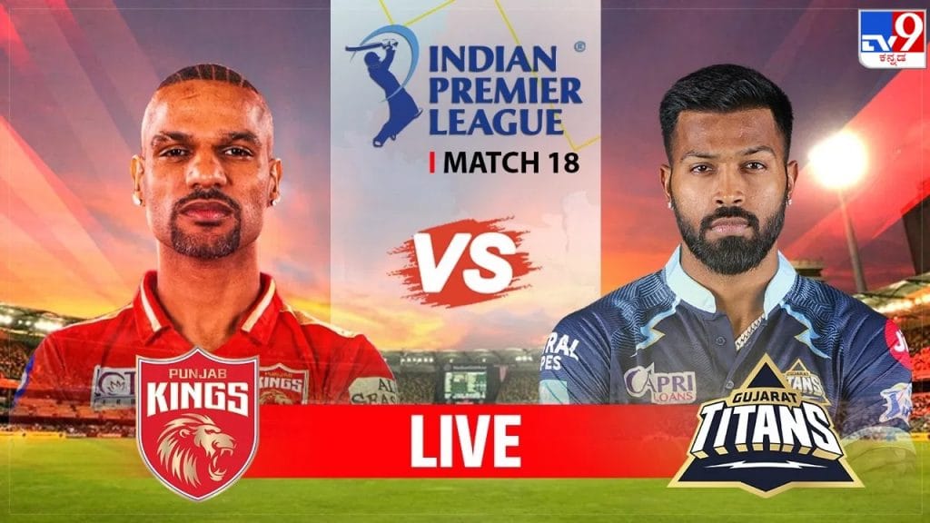 GT vs PBKS Live Score Gujarat Titans vs Punjab Kings IPL 2023 match scorecard online in Kannada