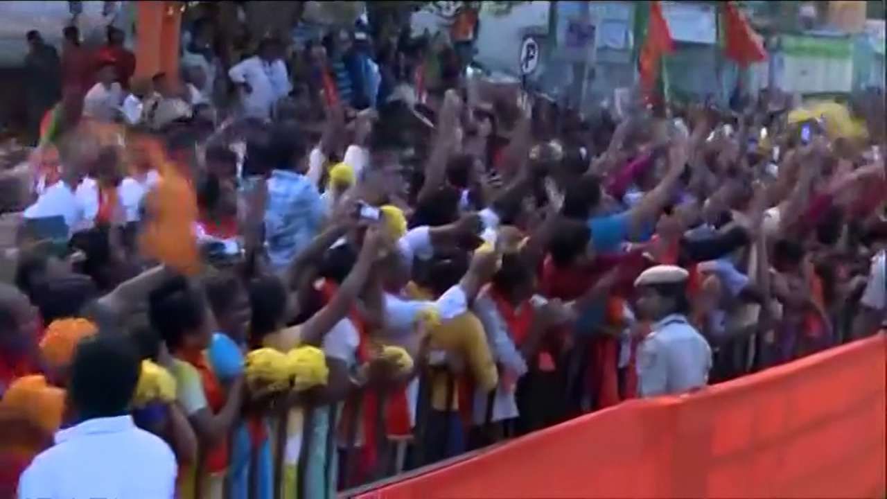 PM Narendra Modi Road Show in Bengaluru Here are the photos
