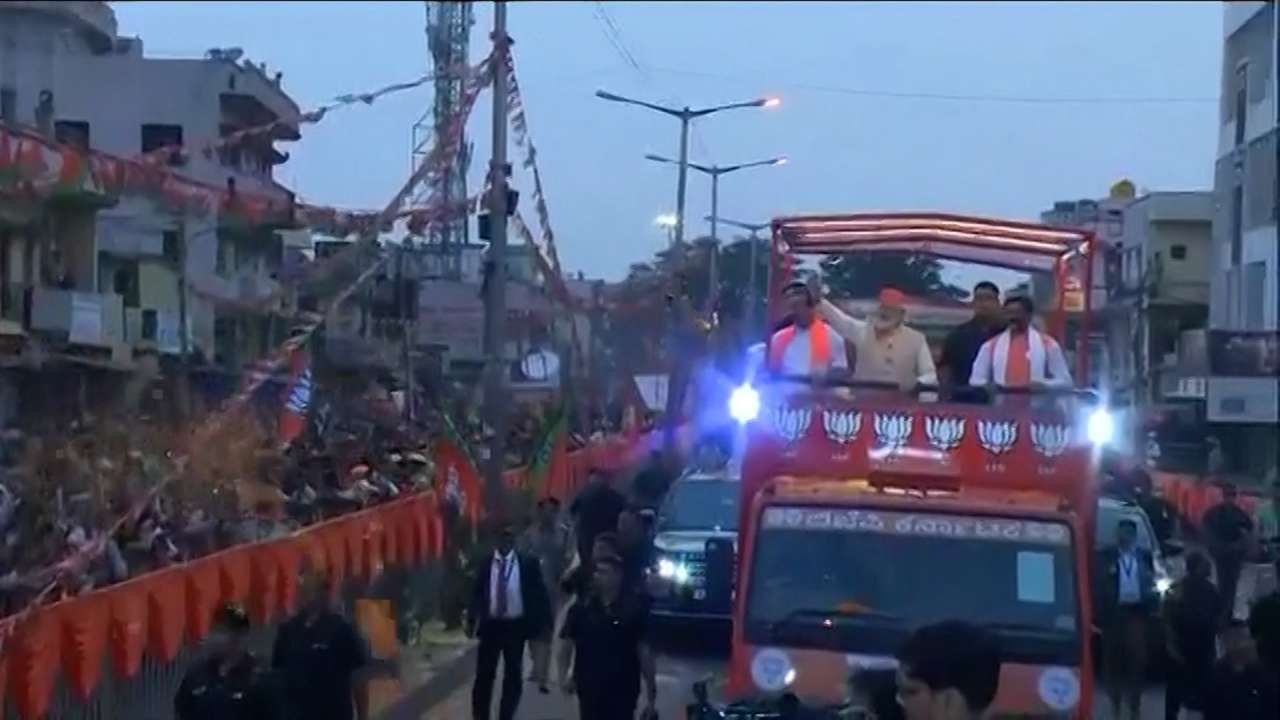 PM Narendra Modi Road Show in Bengaluru Here are the photos
