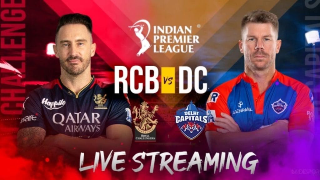 IPL 2023 RCB vs DC live streaming when and where to watch Royal Challengers Bangalore vs Delhi Capitals in Kannada