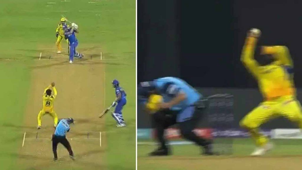Ravindra Jadeja Catch MI vs CSK