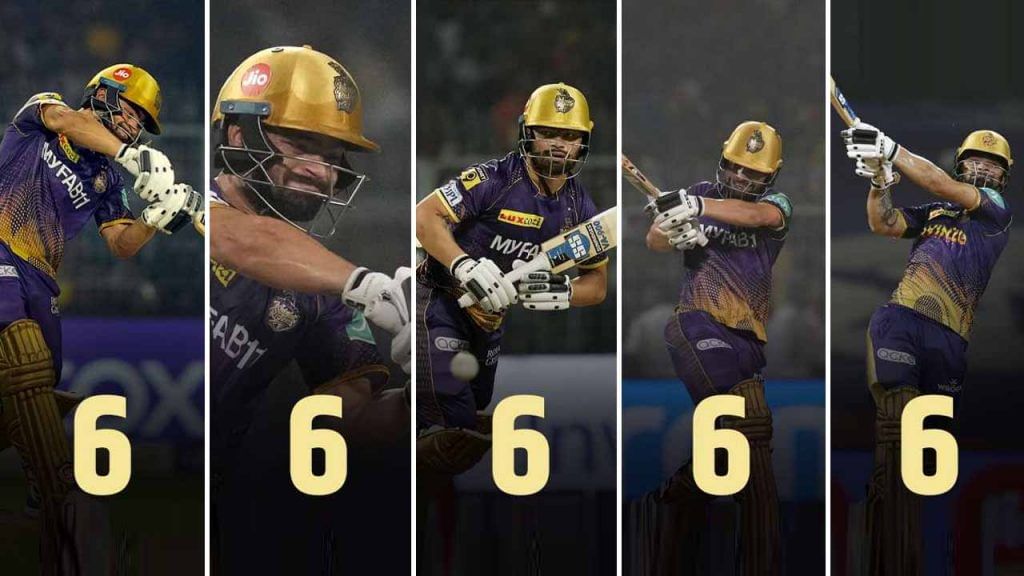 Rinku Singh 5 Sixes