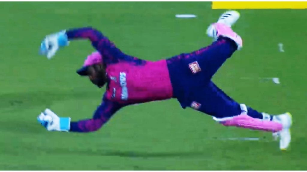 IPL 2023: Sanju Samson Takes A Superb Diving Catch