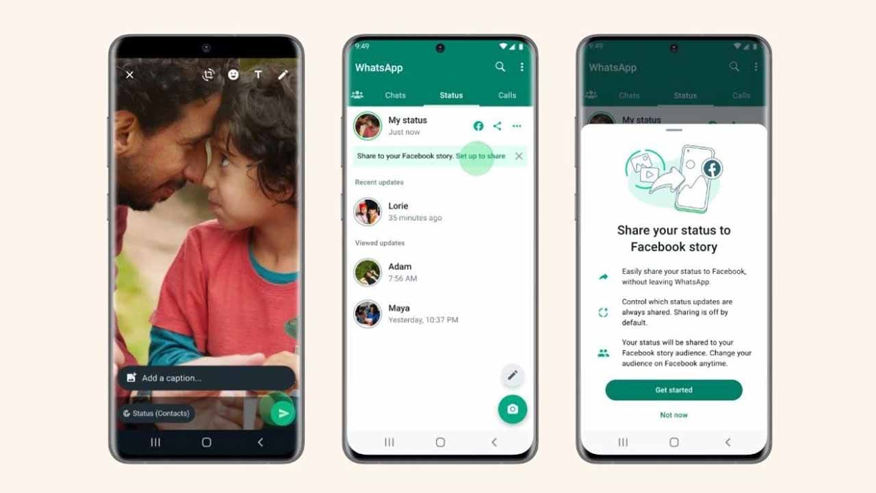 WhatsApp New Feature: ಇನ್ಮುಂದೆ ವಾಟ್ಸ್ಆ್ಯಪ್ನಲ್ಲಿ ಸ್ಟೇಟಸ್ ಹಾಕಿದ್ರೆ ಫೇಸ್ಬುಕ್ನಲ್ಲೂ ಕಾಣಿಸುತ್ತೆ: ಬಂದಿದೆ ಹೊಸ ಫೀಚರ್ WhatsApp New Feature: ಇನ್ಮುಂದೆ ವಾಟ್ಸ್ಆ್ಯಪ್ನಲ್ಲಿ ಸ್ಟೇಟಸ್ ಹಾಕಿದ್ರೆ ಫೇಸ್ಬುಕ್ನಲ್ಲೂ ಕಾಣಿಸುತ್ತೆ: ಬಂದಿದೆ ಹೊಸ ಫೀಚರ್