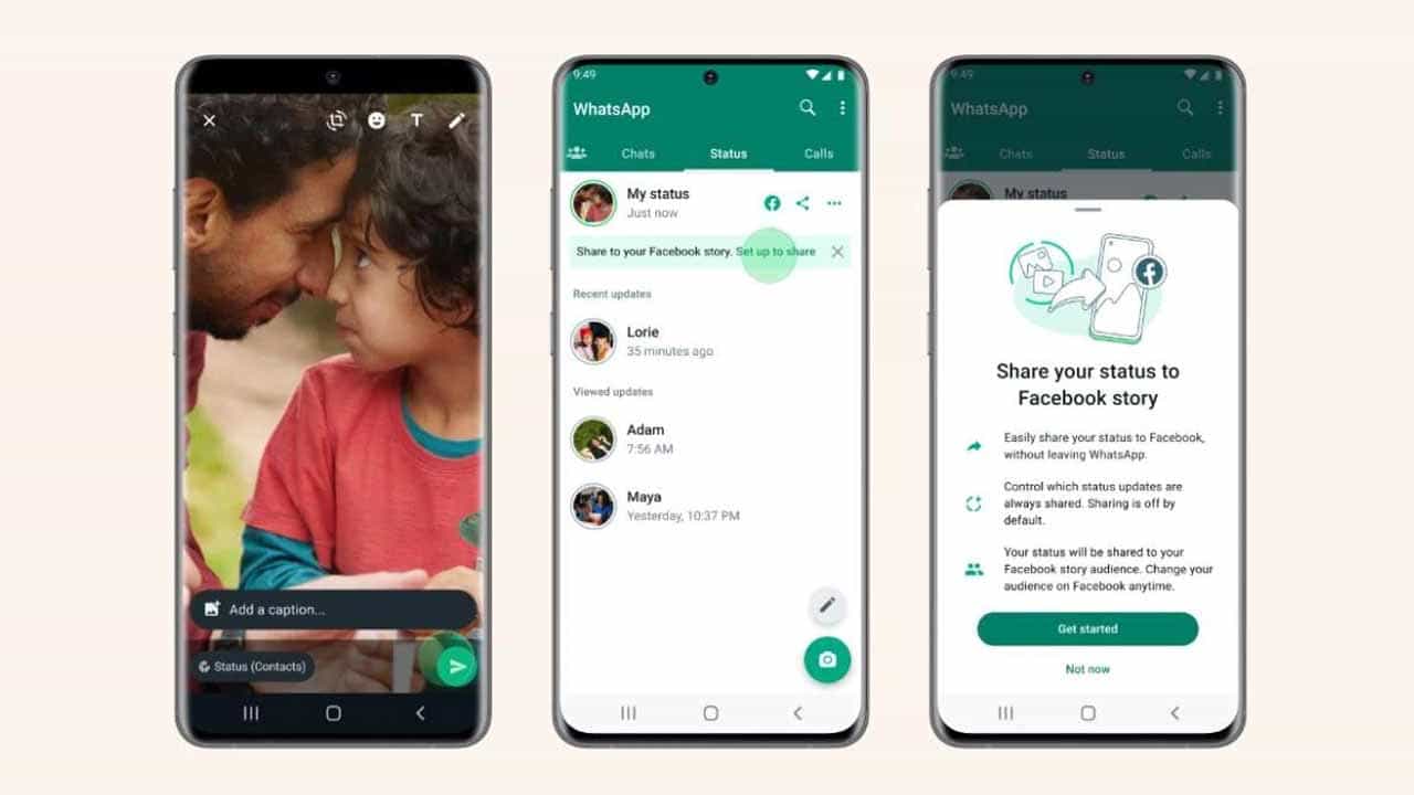 WhatsApp New Feature: ಇನ್ಮುಂದೆ ವಾಟ್ಸ್ಆ್ಯಪ್ನಲ್ಲಿ ಸ್ಟೇಟಸ್ ಹಾಕಿದ್ರೆ ಫೇಸ್ಬುಕ್ನಲ್ಲೂ ಕಾಣಿಸುತ್ತೆ: ಬಂದಿದೆ ಹೊಸ ಫೀಚರ್ WhatsApp New Feature: ಇನ್ಮುಂದೆ ವಾಟ್ಸ್ಆ್ಯಪ್ನಲ್ಲಿ ಸ್ಟೇಟಸ್ ಹಾಕಿದ್ರೆ ಫೇಸ್ಬುಕ್ನಲ್ಲೂ ಕಾಣಿಸುತ್ತೆ: ಬಂದಿದೆ ಹೊಸ ಫೀಚರ್