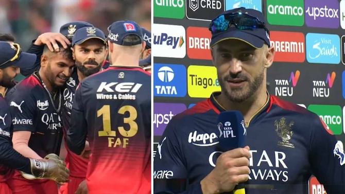 Faf Duplessis: ಡೆಲ್ಲಿ ವಿರುದ್ಧದ ಗೆಲುವಿನ ಬಳಿಕ ಆರ್ಸಿಬಿ ನಾಯಕ ಫಾಫ್ ಡುಪ್ಲೆಸಸ್ ಏನಂದ್ರು ನೋಡಿ Faf Duplessis: ಡೆಲ್ಲಿ ವಿರುದ್ಧದ ಗೆಲುವಿನ ಬಳಿಕ ಆರ್ಸಿಬಿ ನಾಯಕ ಫಾಫ್ ಡುಪ್ಲೆಸಸ್ ಏನಂದ್ರು ನೋಡಿ