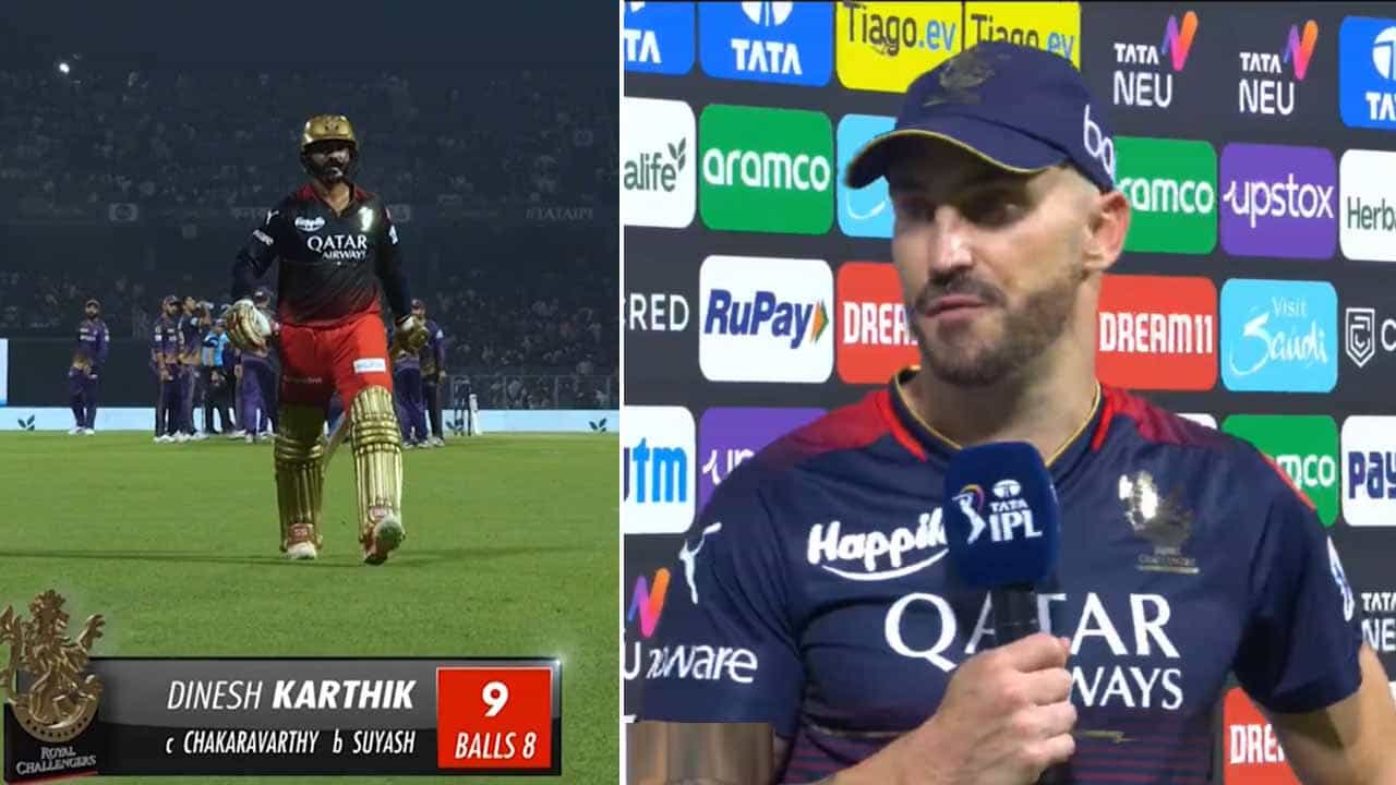 Faf Duplessis: ಹೀನಾಯ ಸೋಲಿನ ಬಳಿಕ ಆರ್ಸಿಬಿ ನಾಯಕ ಫಾಫ್ ಡುಪ್ಲೆಸಿಸ್ ದೂರಿದ್ದು ಯಾರನ್ನು ಗೊತ್ತೇ? Faf Duplessis: ಹೀನಾಯ ಸೋಲಿನ ಬಳಿಕ ಆರ್ಸಿಬಿ ನಾಯಕ ಫಾಫ್ ಡುಪ್ಲೆಸಿಸ್ ದೂರಿದ್ದು ಯಾರನ್ನು ಗೊತ್ತೇ?