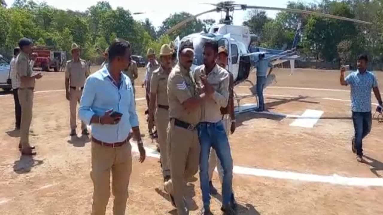 ಹೆಚ್​ಡಿ ಕುಮಾರಸ್ವಾಮಿ ಹೆಲಿಕಾಪ್ಟರ್​ನಿಂದ ಕೆಳಗೆ ಇಳಿಯುತ್ತಿದ್ದಂತೆಯೇ ಕೈ ಚಳಕ ತೋರಿಸಲು ಯತ್ನಿಸಿದ ಜೇಬುಗಳ್ಳ