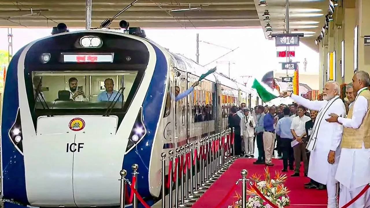 PM Modi in Hyderabad flags off Secunderabad Tirupati Vande Bharat Express
