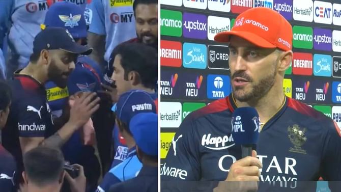Faf Duplessis: ಎಲ್ಲವನ್ನು ಕಣ್ಣಾರೆ ಕಂಡ ಫಾಫ್ ಡುಪ್ಲೆಸಿಸ್ ಪಂದ್ಯ ಮುಗಿದ ಬಳಿಕ ಏನಂದ್ರು ಗೊತ್ತೇ? Faf Duplessis: ಎಲ್ಲವನ್ನು ಕಣ್ಣಾರೆ ಕಂಡ ಫಾಫ್ ಡುಪ್ಲೆಸಿಸ್ ಪಂದ್ಯ ಮುಗಿದ ಬಳಿಕ ಏನಂದ್ರು ಗೊತ್ತೇ?