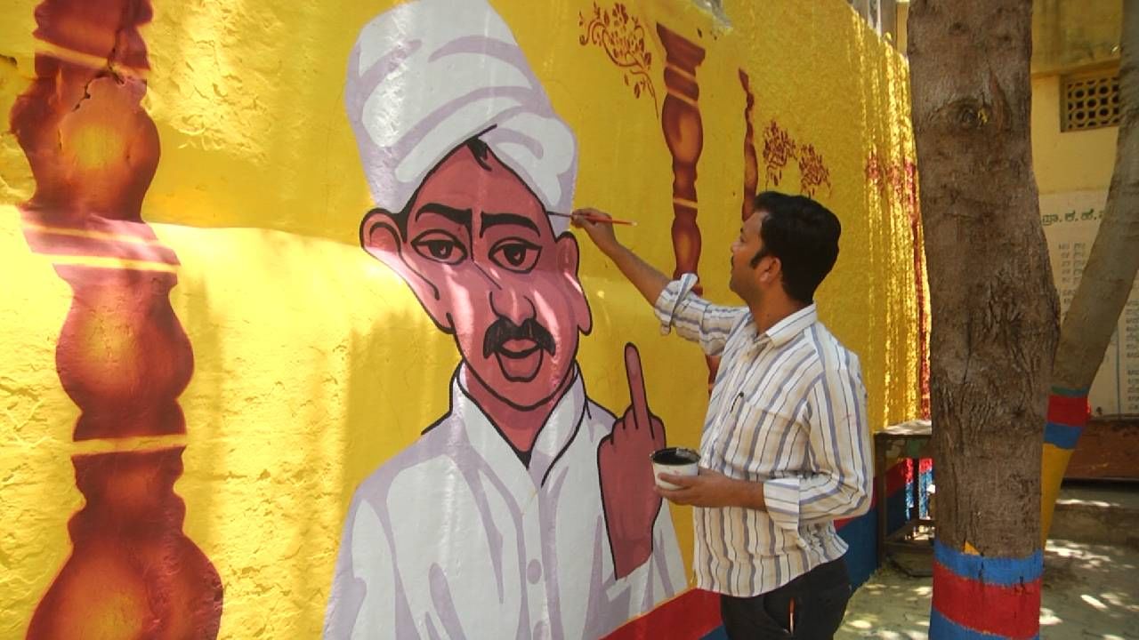 Gadag theme based voting booths