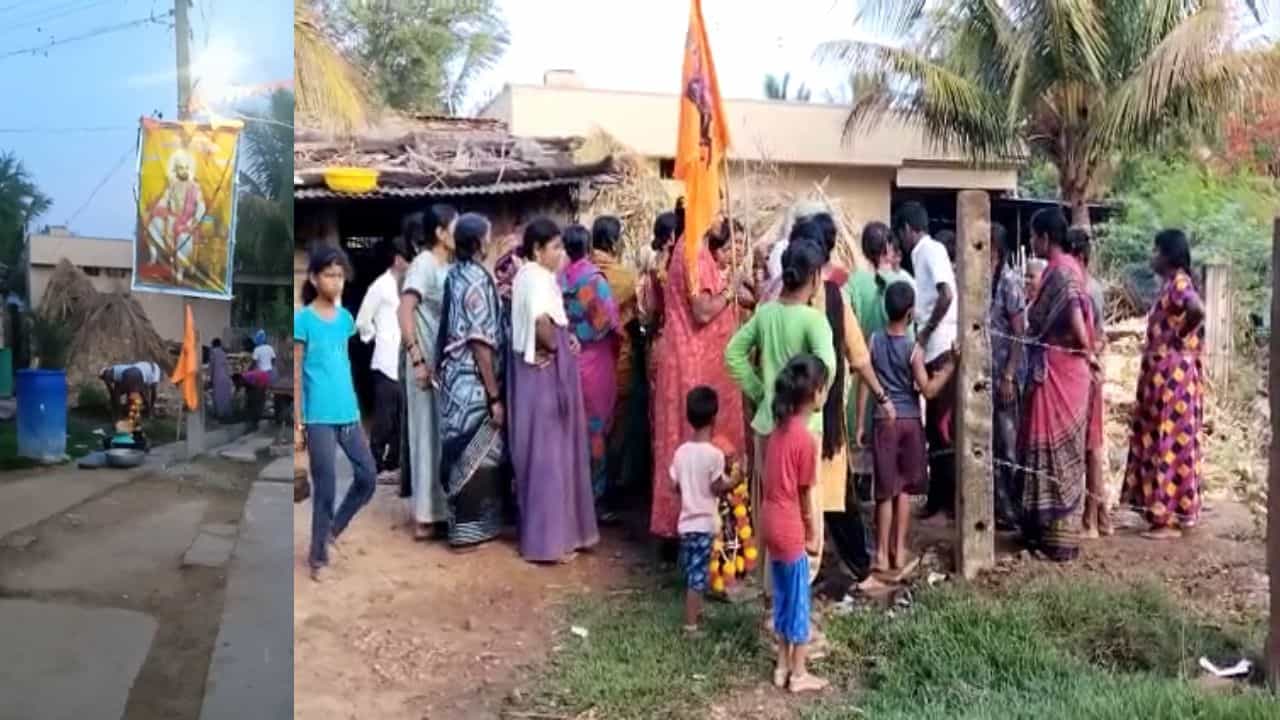 ಹಾವೇರಿ: ಛತ್ರಪತಿ ಶಿವಾಜಿ ಮಹಾರಾಜ್​ರ ಮೂರ್ತಿ ಕಿತ್ತು ಬೇರೆಡೆ ಪ್ರತಿಷ್ಠಾಪನೆ; ಗ್ರಾಮದಲ್ಲಿ ಭಾರಿ ಗಲಾಟೆ