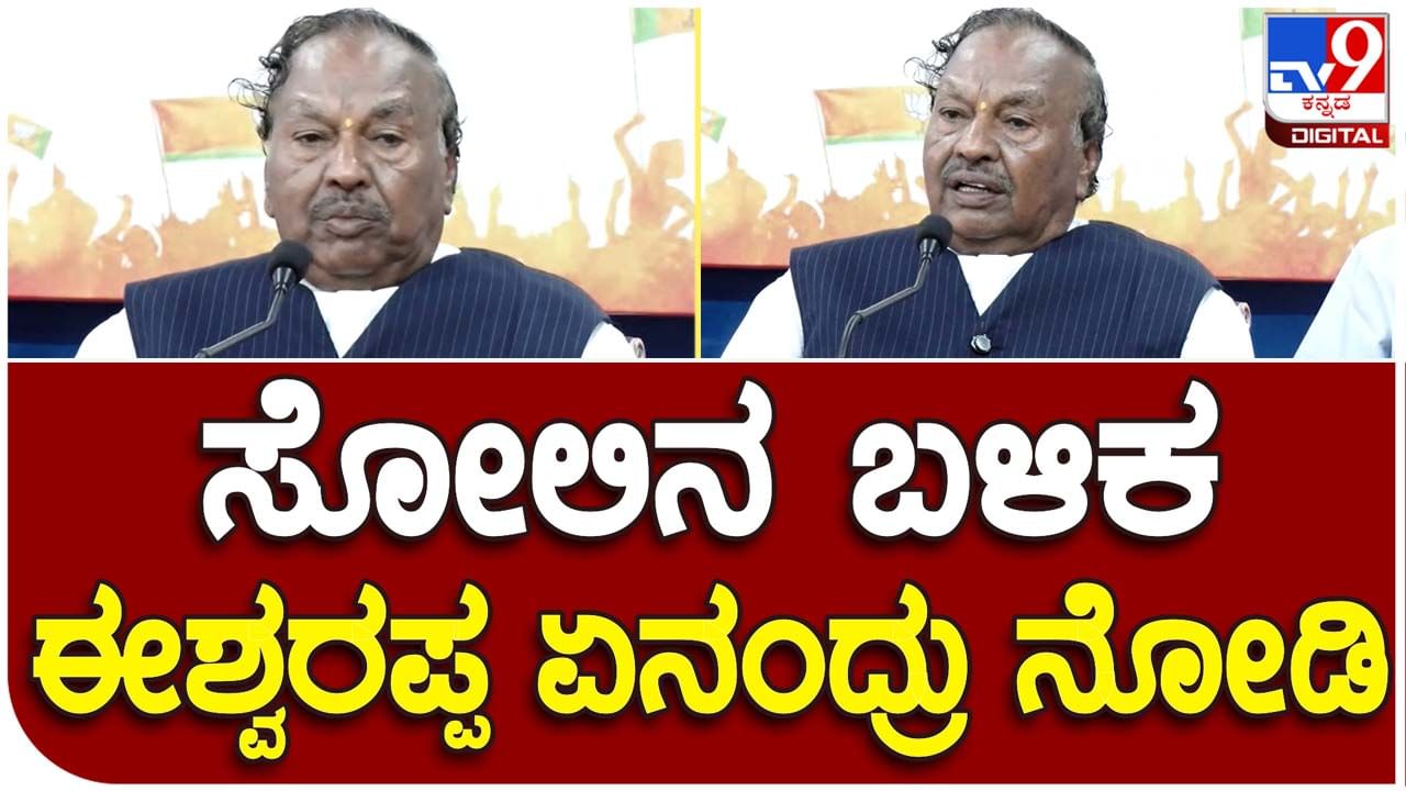 KS EShwarappa on results; ರಾಜ್ಯದಲ್ಲಿ ಬಿಜೆಪಿ ಸೋತರೂ ಕಳೆದ ಬಾರಿಗಿಂತ ಹೆಚ್ಚು ಮತ ಗಳಿಸಿದೆ: ಕೆ ಎಸ್ ಈಶ್ವರಪ್ಪ