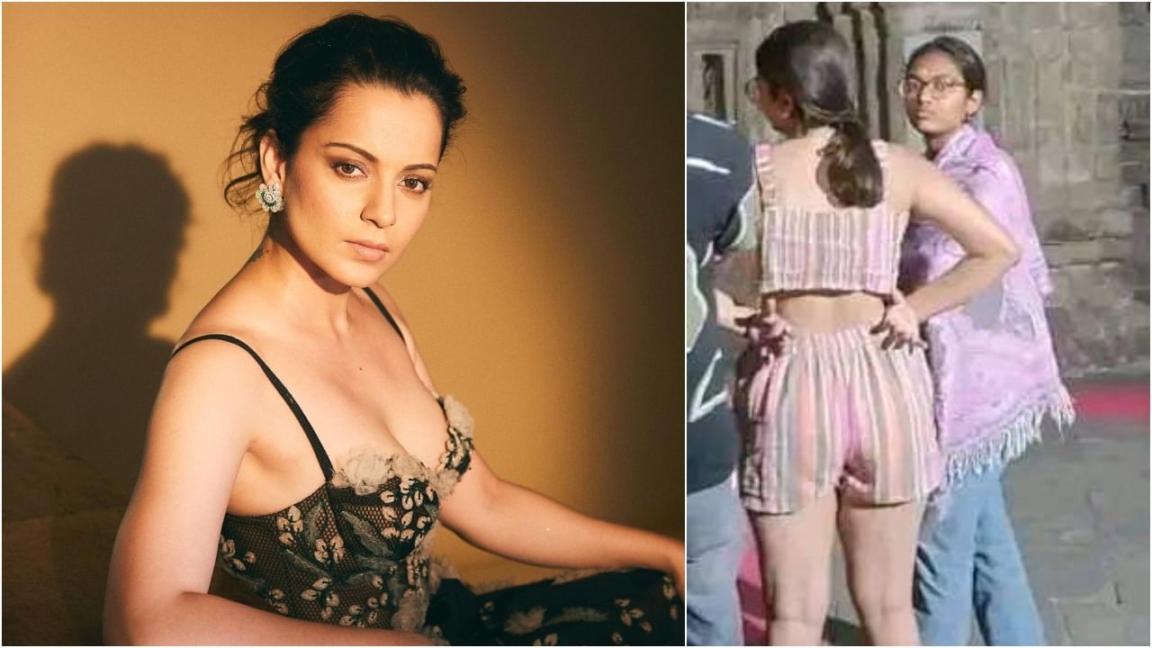 Kangana Ranaut: ಚಿಕ್ಕ ಬಟ್ಟೆ ಧರಿಸಿ ದೇವಸ್ಥಾನಕ್ಕೆ ಬಂದ ಹುಡುಗಿಗೆ ಕಂಗನಾ ರಣಾವತ್​ ಕ್ಲಾಸ್​; ವೈರಲ್​ ಆಯ್ತು ಫೋಟೋ