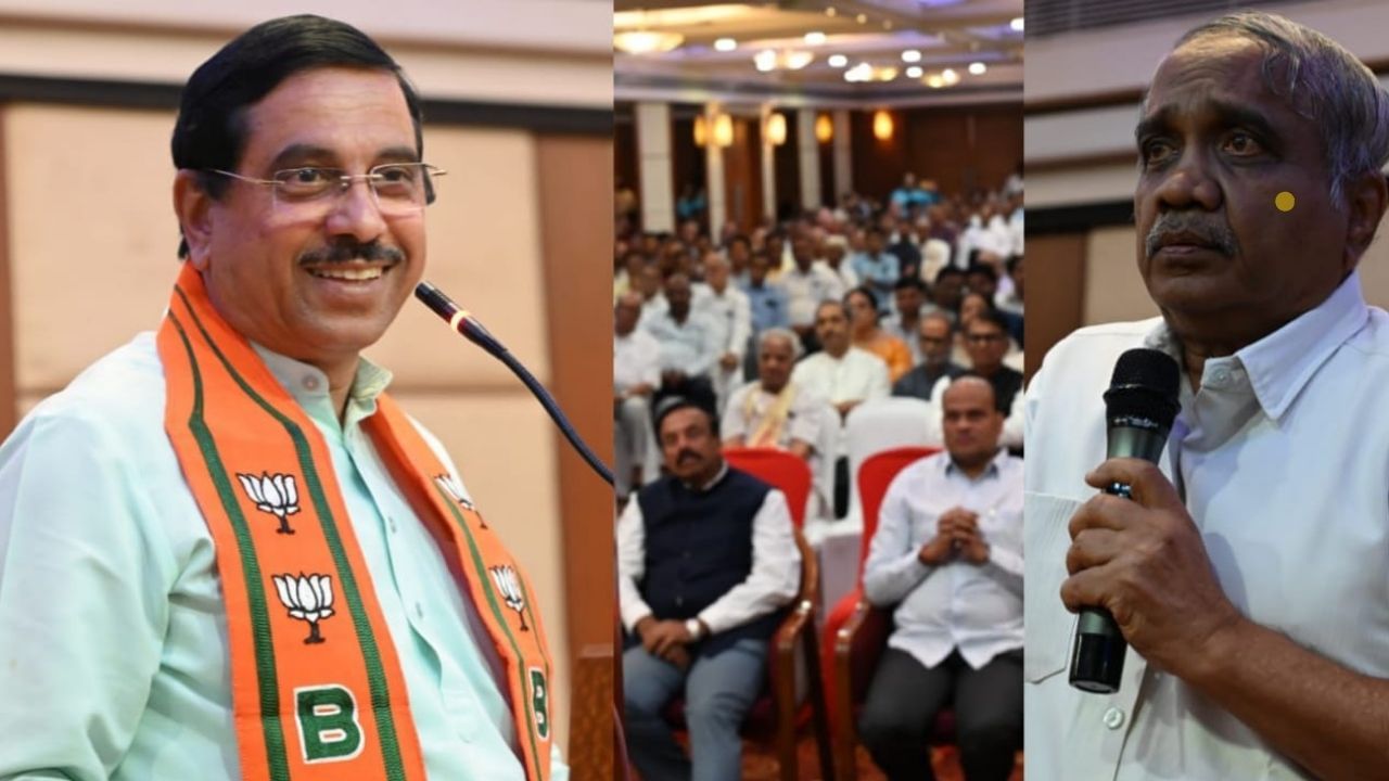 ಹುಬ್ಬಳ್ಳಿ ಸೆಂಟ್ರಲ್ ನಲ್ಲಿ ಬಿಜೆಪಿ ಗೆಲುವಿಗೆ ರಣತಂತ್ರ - ಲಿಂಗಾಯತರ ಮತ ಕೈ ತಪ್ಪದಂತೆ ನೋಡಿಕೊಳ್ಳಲು ಸಂಕೇಶ್ವರ್ ಸಹಕಾರ ಕೋರಿದ ಪ್ರಲ್ಹಾದ್ ಜೋಶಿ ಹುಬ್ಬಳ್ಳಿ ಸೆಂಟ್ರಲ್ ನಲ್ಲಿ ಬಿಜೆಪಿ ಗೆಲುವಿಗೆ ರಣತಂತ್ರ - ಲಿಂಗಾಯತರ ಮತ ಕೈ ತಪ್ಪದಂತೆ ನೋಡಿಕೊಳ್ಳಲು ಸಂಕೇಶ್ವರ್ ಸಹಕಾರ ಕೋರಿದ ಪ್ರಲ್ಹಾದ್ ಜೋಶಿ