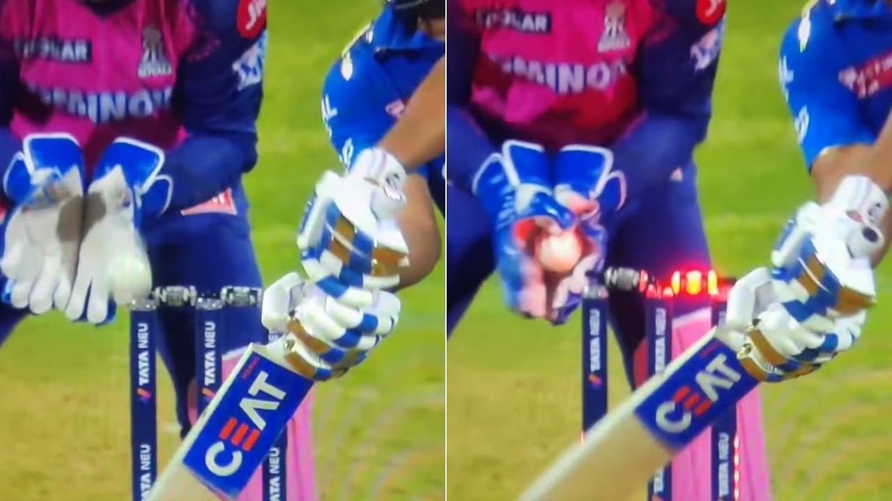 ಆದರೆ ರಾಜಸ್ಥಾನ್ ರಾಯಲ್ಸ್ ವಿರುದ್ಧದ ಪಂದ್ಯದಲ್ಲಿ ರೋಹಿತ್ ಶರ್ಮಾ ಕೆಟ್ಟ ತೀರ್ಪಿಗೆ ಬಲಿಯಾಗಿದ್ದರು. ಅಂದರೆ ಸಂದೀಪ್ ಶರ್ಮಾ ಎಸೆತದಲ್ಲಿ ಹಿಟ್​ಮ್ಯಾನ್ ಬೌಲ್ಡ್ ಆಗಿ ಹೊರನಡೆದಿದ್ದರು. ಆದರೆ ಆ ಬಳಿಕ ಪರಿಶೀಲಿಸಿದಾಗ ವಿಕೆಟ್ ಕೀಪರ್ ಸಂಜು ಸ್ಯಾಮ್ಸನ್ ಅವರ ಗ್ಲೌಸ್ ತಾಗಿ ವಿಕೆಟ್ ಬೇಲ್ಸ್ ಬಿದ್ದಿರುವುದು ಸ್ಪಷ್ಟವಾಗಿತ್ತು. 