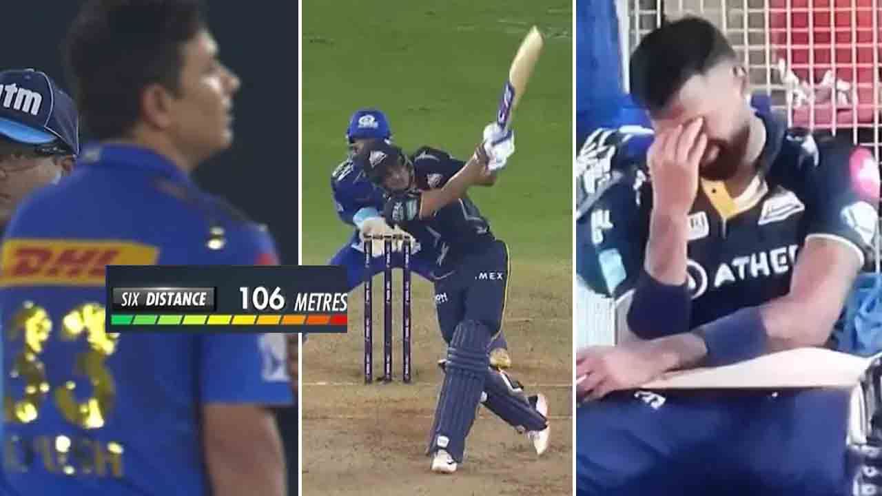 Shubman Gill Six: ಶುಭ್ಮನ್ ಗಿಲ್ 106-m ಸಿಕ್ಸ್ ಕಂಡು ಸ್ತಬ್ಧವಾದ ನರೇಂದ್ರ ಮೋದಿ ಸ್ಟೇಡಿಯಂ: ಹಾರ್ದಿಕ್ ಪಾಂಡ್ಯ ಏನು ಮಾಡಿದ್ರು ನೋಡಿ