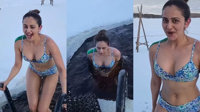 Rakul Preet Singh: ಬಿಕಿನಿ ತೊಟ್ಟು ಮೈನಸ್ 15 ಡಿಗ್ರಿ ಟೆಂಪ್ರೇಚರ್ ನೀರಿನಲ್ಲಿ ಸ್ನಾನ ಮಾಡಿದ ಹಾಟ್ ರಾಕುಲ್ ಪ್ರೀತ್ ಸಿಂಗ್ Rakul Preet Singh: ಬಿಕಿನಿ ತೊಟ್ಟು ಮೈನಸ್ 15 ಡಿಗ್ರಿ ಟೆಂಪ್ರೇಚರ್ ನೀರಿನಲ್ಲಿ ಸ್ನಾನ ಮಾಡಿದ ಹಾಟ್ ರಾಕುಲ್ ಪ್ರೀತ್ ಸಿಂಗ್