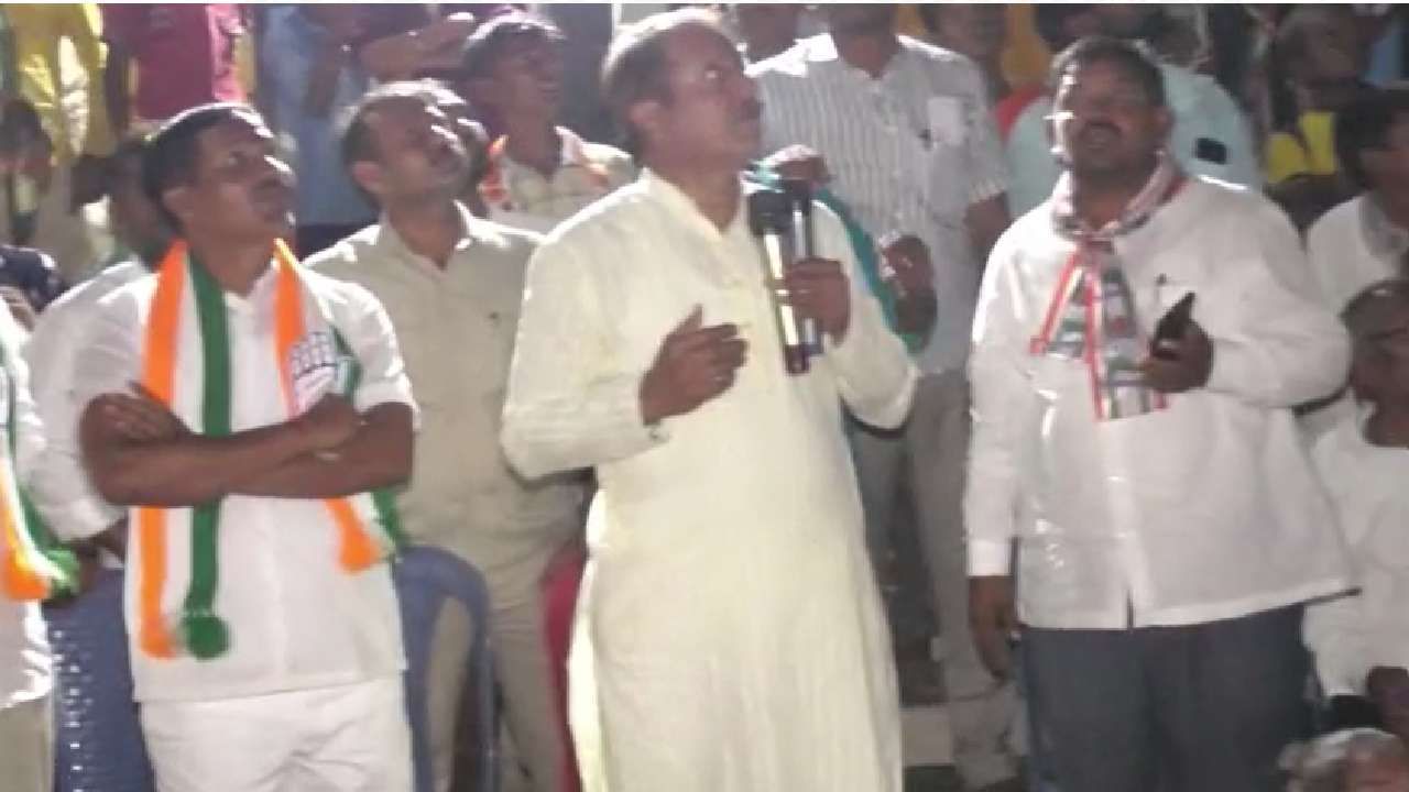 Stones pelted during Congress candidate campaign in Muddebihal constituency Vijayapura
