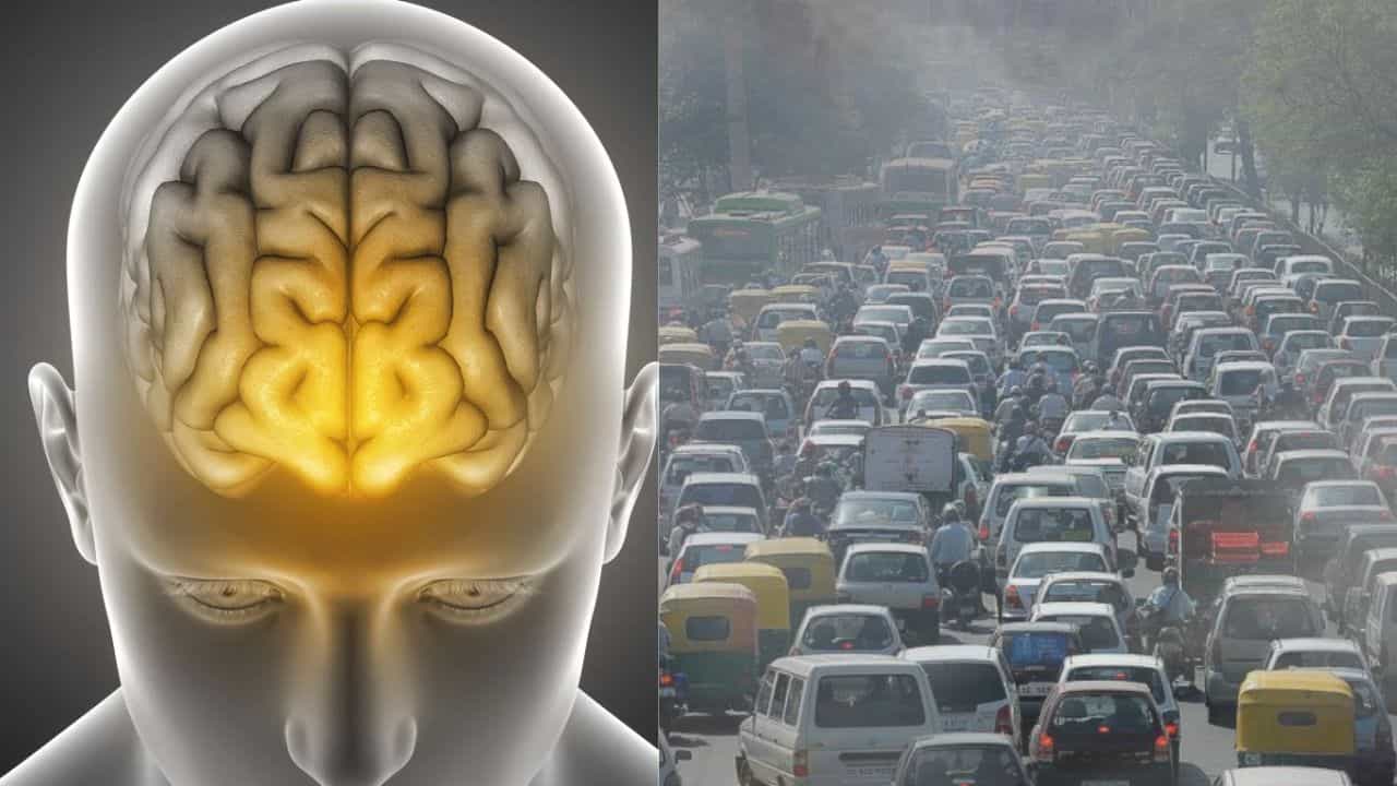 Traffic Air Pollution: ಟ್ರಾಫಿಕ್ನಿಂದ ಉಂಟಾಗುವ ವಾಯು ಮಾಲಿನ್ಯವು ಮೆದುಳಿನ ಮೇಲೆ ಪರಿಣಾಮ: ಅಧ್ಯಯನ Traffic Air Pollution: ಟ್ರಾಫಿಕ್ನಿಂದ ಉಂಟಾಗುವ ವಾಯು ಮಾಲಿನ್ಯವು ಮೆದುಳಿನ ಮೇಲೆ ಪರಿಣಾಮ: ಅಧ್ಯಯನ