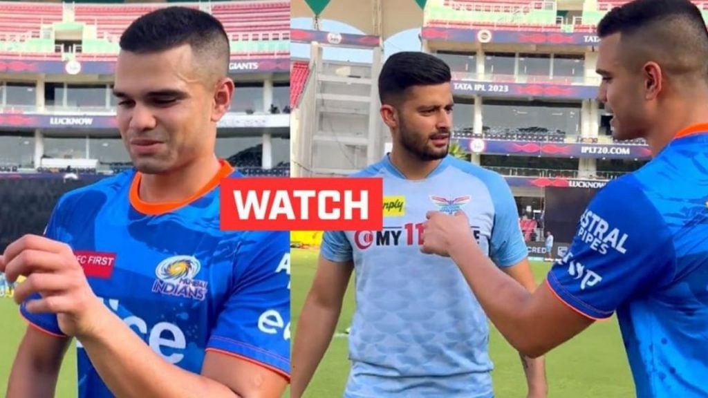 MI bowler Arjun Tendulkar bitten by a dog reveals during practice session against LSG