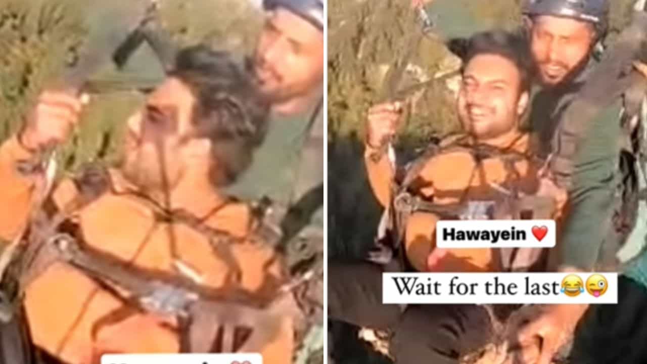 Viral Video: ಪ್ಯಾರಾಗ್ಲೈಡಿಂಗ್ ವೇಳೆ ಹಿಂದಿ ಹಾಡು ಹಾಡಿದ ಯುವಕರು, ಬೇಷ್ ಎಂದ ನೆಟ್ಟಿಗರು Viral Video: ಪ್ಯಾರಾಗ್ಲೈಡಿಂಗ್ ವೇಳೆ ಹಿಂದಿ ಹಾಡು ಹಾಡಿದ ಯುವಕರು, ಬೇಷ್ ಎಂದ ನೆಟ್ಟಿಗರು