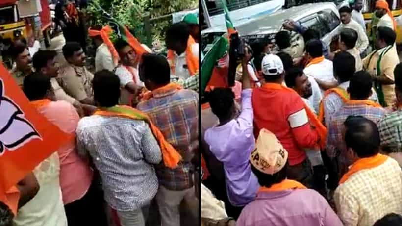 ಬೈಕ್ ರ್ಯಾಲಿ ವೇಳೆ 2 ಗುಂಪುಗಳ ನಡುವೆ ಬಡಿದಾಟ: JDS ಕಾರ್ಯಕರ್ತರ ಮೇಲೆ ಬಿಜೆಪಿ ಕಾರ್ಯಕರ್ತರಿಂದ ಹಲ್ಲೆ ಆರೋಪ