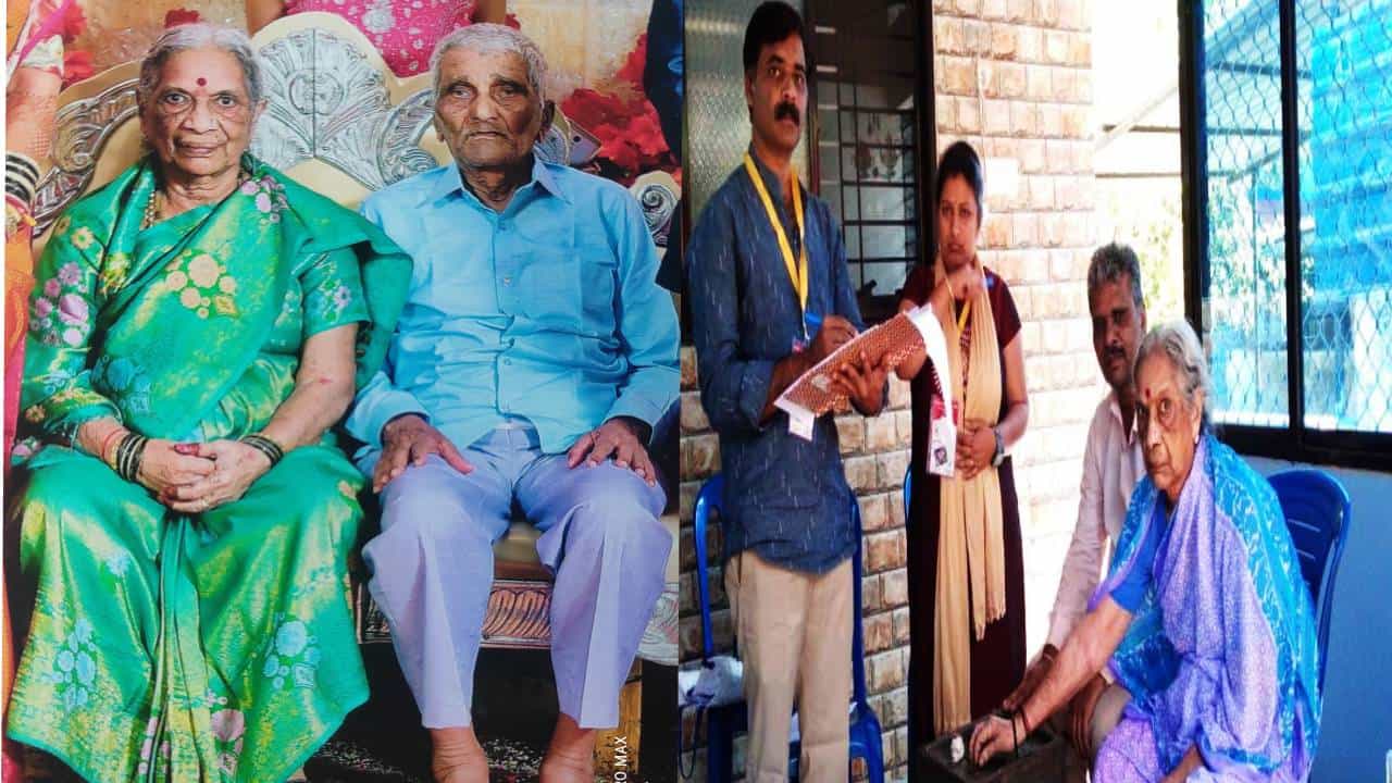 ಧಾರವಾಡ: ಸಾವಿನ ಮನೆಯಲ್ಲೂ ಮತ ಚಲಾಯಿಸಿ, ಆದರ್ಶ ಮೆರೆದ ವೃದ್ಧೆ