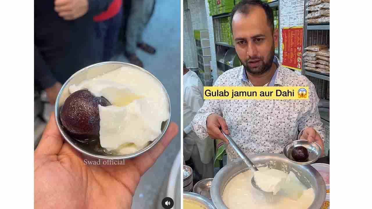 Viral Video; ಮೊಸರಿನೊಂದಿಗೆ ಗುಲಾಬ್ ಜಾಮೂನ್! ನೆಟ್ಟಿಗರಿಗೆ ಬೈಗಳುಗಳು ಸಾಲುತ್ತಿಲ್ಲ Viral Video; ಮೊಸರಿನೊಂದಿಗೆ ಗುಲಾಬ್ ಜಾಮೂನ್! ನೆಟ್ಟಿಗರಿಗೆ ಬೈಗಳುಗಳು ಸಾಲುತ್ತಿಲ್ಲ