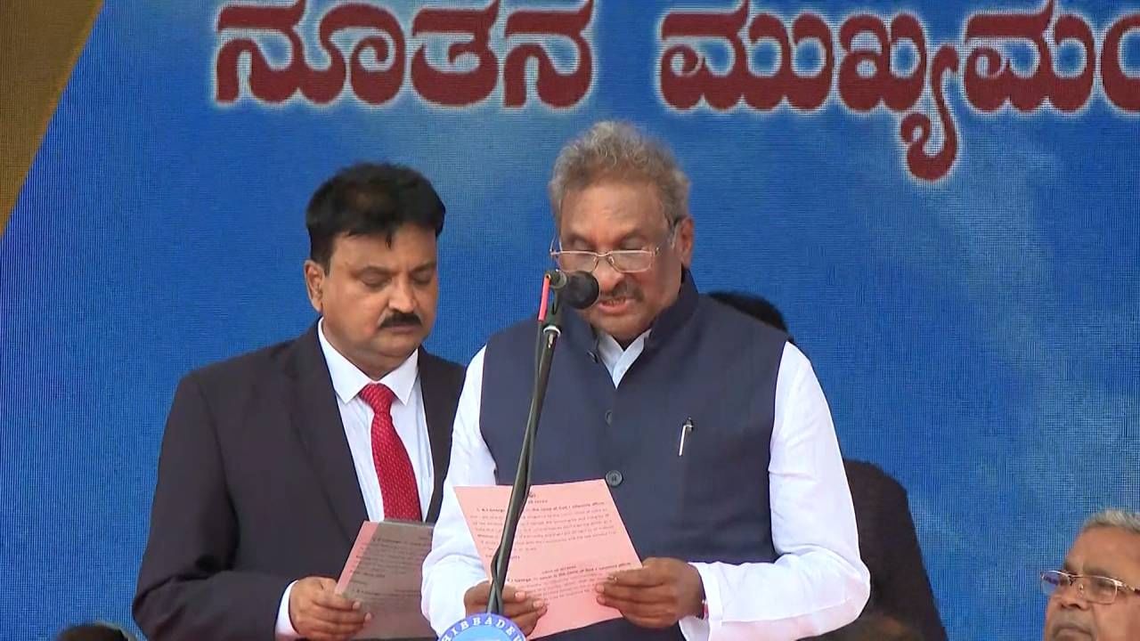 CM Siddaramaiah DCM DK Shivakumar Swearing In Ceremony Photos and cabinet ministers 