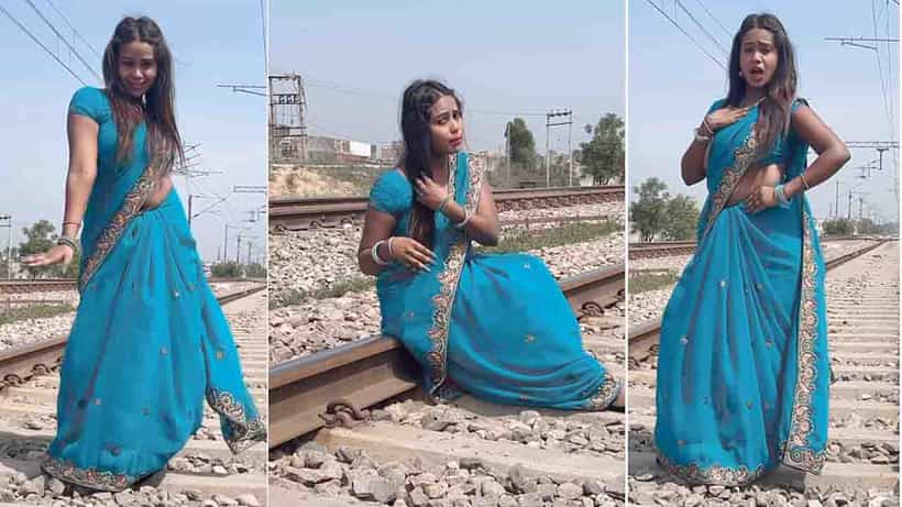 Viral Video: ರೈಲುಹಳಿಗಳ ಮೇಲೆ ಡ್ಯಾನ್ಸ್ ಮಾಡಿದ ರೀಲ್ ಕಲಾವಿದೆ, ಬೆಚ್ಚಿಬಿದ್ದ ಜನತೆ