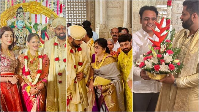 Abhishek Ambareesh: ಅಭಿಷೇಕ್​-ಅವಿವಾ ಮದುವೆಗೆ ಬಂದು ಶುಭ ಕೋರಿದ ಪ್ರಣಿತಾ, ಭಾರತಿ ವಿಷ್ಣುವರ್ಧನ್​, ಅನಿರುದ್ಧ್​, ಅಶ್ವತ್ಥ ನಾರಾಯಣ್​