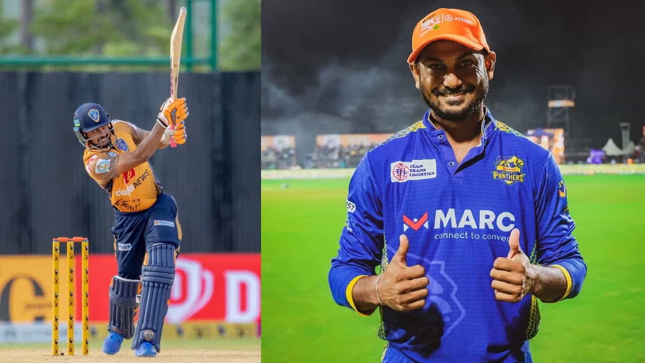 TNPL 2023: ತಮಿಳುನಾಡು ಪ್ರೀಮಿಯರ್ ಲೀಗ್ನ 14ನೇ ಪಂದ್ಯದಲ್ಲಿ ನೆಲ್ಲೈ ರಾಯಲ್ ಕಿಂಗ್ಸ್ ತಂಡದ ನಾಯಕ ಅರುಣ್ ಕಾರ್ತಿಕ್ ಭರ್ಜರಿ ಶತಕ ಸಿಡಿಸಿ ಮಿಂಚಿದ್ದಾರೆ. ಈ ಪಂದ್ಯದಲ್ಲಿ ಟಾಸ್ ಗೆದ್ದ ಚೆಪಾಕ್ ಸೂಪರ್ ಗಿಲ್ಲೀಸ್ ತಂಡದ ನಾಯಕ ಜಗದೀಸನ್ ಬ್ಯಾಟಿಂಗ್ ಆಯ್ದುಕೊಂಡಿದ್ದರು.