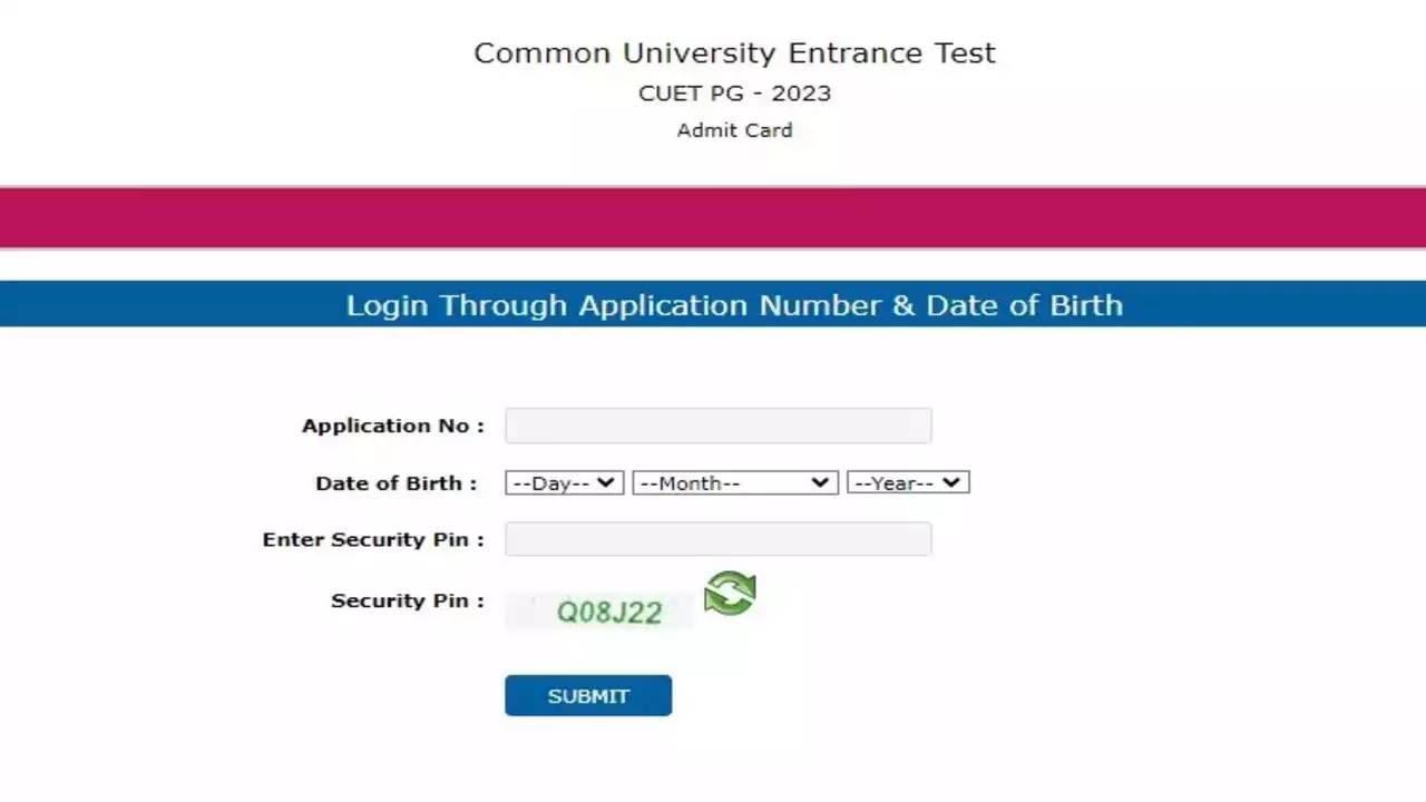 CUET PG 2023: ಜೂನ್ 09 ರಿಂದ 11 ರಂದು ನಡೆಯುವ ಪರೀಕ್ಷೆಗಳಿಗೆ ಪ್ರವೇಶ ಪಾತ್ರ ಬಿಡುಗಡೆ, ಡೌನ್‌ಲೋಡ್ ಮಾಡವ ವಿಧಾನ ಹೀಗಿದೆ