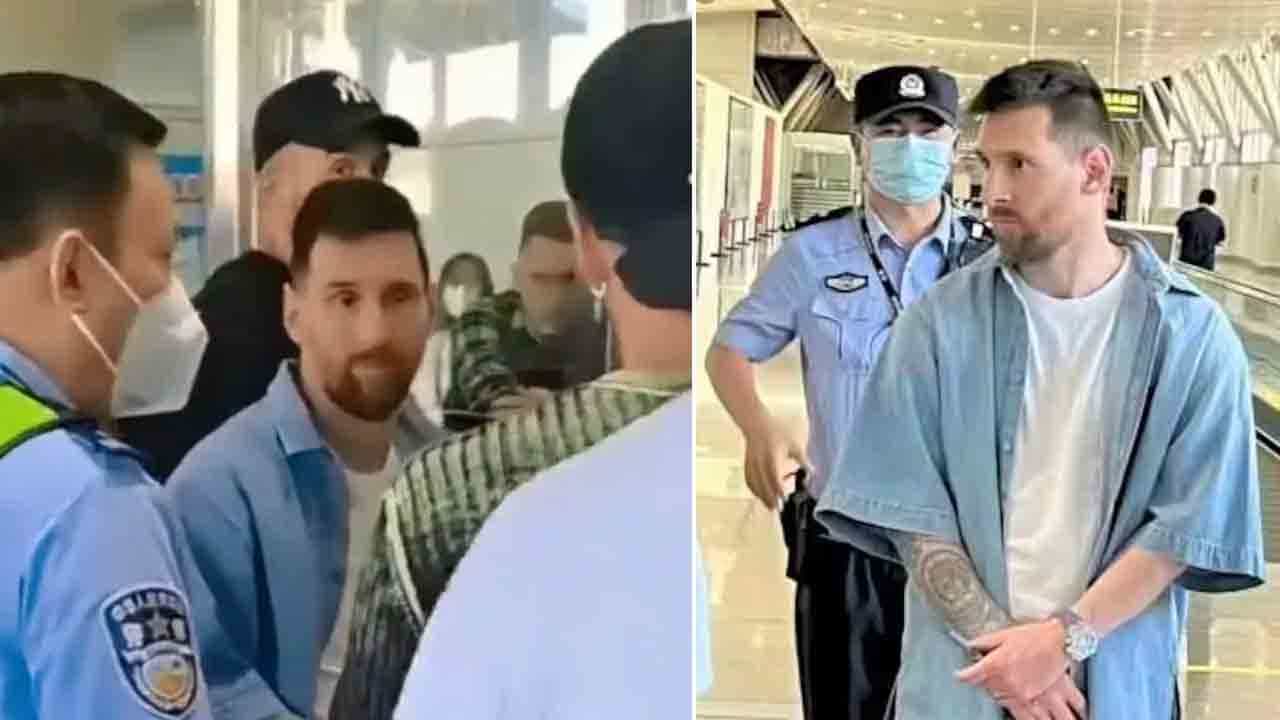 Lionel Messi Detained: ಖ್ಯಾತ ಫುಟ್ಬಾಲ್ ತಾರೆ ಲಿಯೋನೆಲ್ ಮೆಸ್ಸಿ ಬಂಧನ Lionel Messi Detained: ಖ್ಯಾತ ಫುಟ್ಬಾಲ್ ತಾರೆ ಲಿಯೋನೆಲ್ ಮೆಸ್ಸಿ ಬಂಧನ