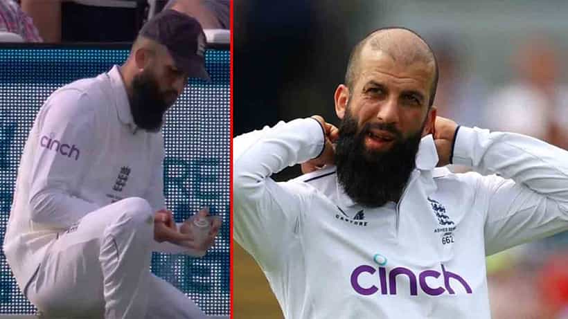 Moeen Ali: ಆ್ಯಶಸ್ ಪಂದ್ಯದ ಮಧ್ಯೆ ಕೈಗೆ ಡ್ರೈಯಿಂಗ್ ಸ್ಪ್ರೇ ಬಳಸಿದ ಮೊಯಿನ್ ಅಲಿ: ಐಸಿಸಿಯಿಂದ ಕಠಿಣ ಕ್ರಮ