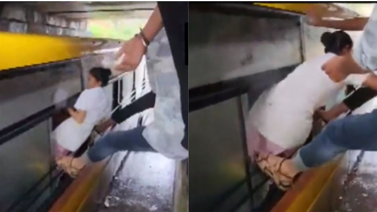 Video Viral: ಜಲಾವೃತಗೊಂಡ ಬೈಪಾಸ್ನಲ್ಲಿ ಸಿಲುಕಿಕೊಂಡ ಕಾಲೇಜ್ ಬಸ್, ಕಿಟಕಿಯ ಮೂಲಕ ವಿದ್ಯಾರ್ಥಿಗಳ ರಕ್ಷಣೆ